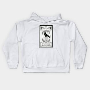 The Raven Tarot Card Kids Hoodie